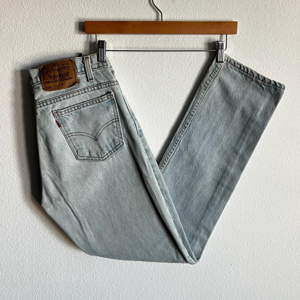 Levi's 505 denim blue jean work wear carpenter pants